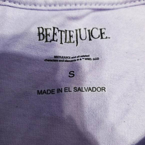 NWT Beetlejuice Kids Raglan Graphic Tee Shirt S - Picture 4 of 6